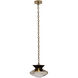 Bolsa 1 Light 12 inch Winter Brass Pendant Ceiling Light