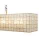 Roxy 10 Light 10 inch Oxidized Gold Leaf Linear Pendant Ceiling Light