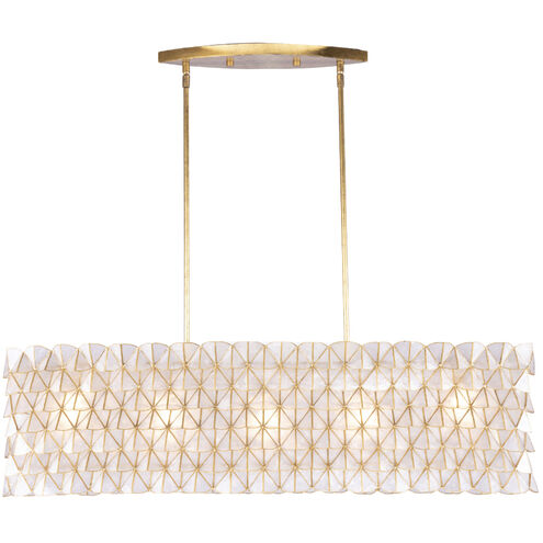 Flair Island Light Ceiling Light in Oxidized Gold Leaf