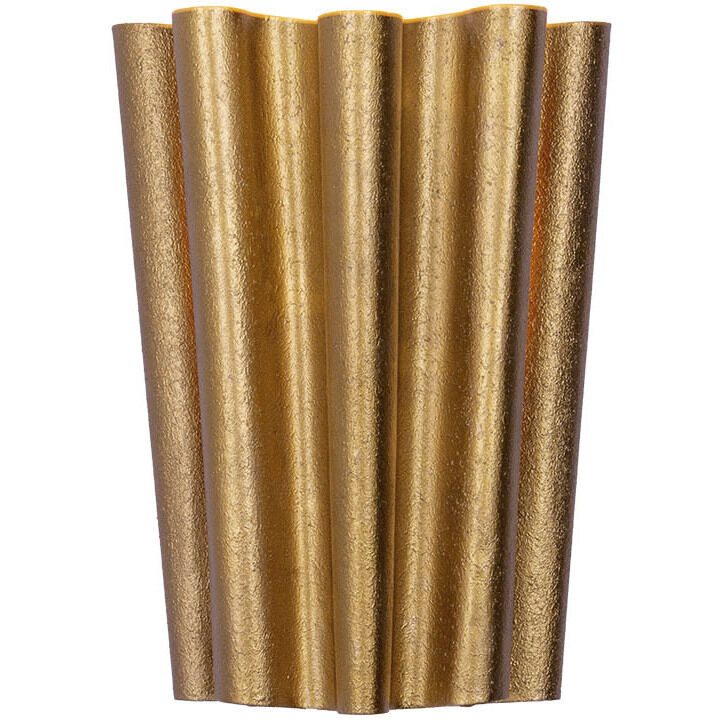 Ripple Wall Sconce Wall Light in Bright Gold Leaf