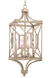 Crystal Cove 4 Light 12 inch Platinum Foyer Ceiling Light