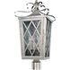 Trellis 4 Light 24 inch Brushed Stainless Steel Pier Mount Base 