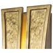 Dos LED 5.5 inch Rustic Gold and Brushed Gold ADA Wall Sconce Wall Light