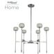 Mae LED 26 inch Chrome Chandelier Pendant Ceiling Light