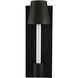 Candelero Outdoor LED 14 inch Matte Black with White Accent Outdoor Wall Sconce