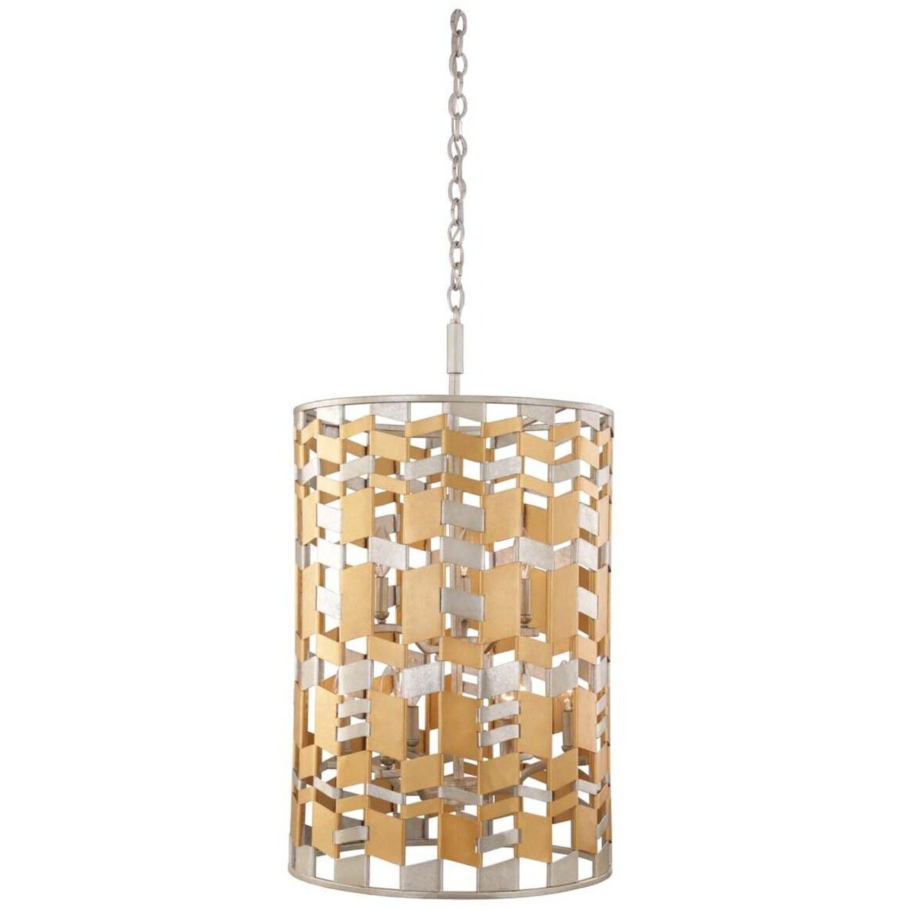 Broadway 9 Light 19 inch Jewel Metallic Foyer Light Ceiling Light