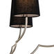Sophia Island Linear Ceiling Light in Polished Nickel, Black