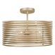 Emery 3 Light 16 inch Modern Gold Convertible Pendant Semi Flush Mount Ceiling Light