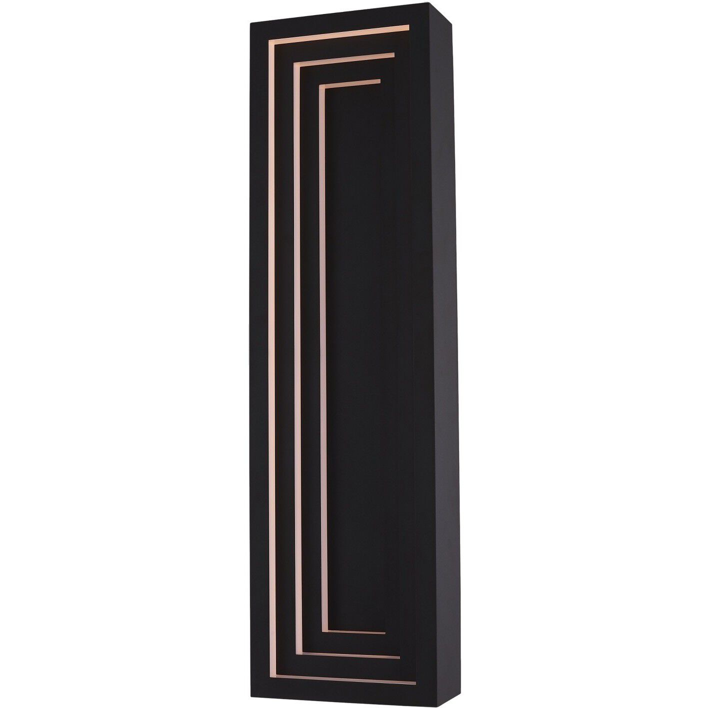 Chrysler 32 inch Matte Black Outdoor Wall Sconce