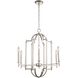 Provence 6 Light 25 inch Polished Nickel Chandelier Pendant Ceiling Light