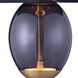 Demi 6.25 inch Winter Brass Pendant Ceiling Light