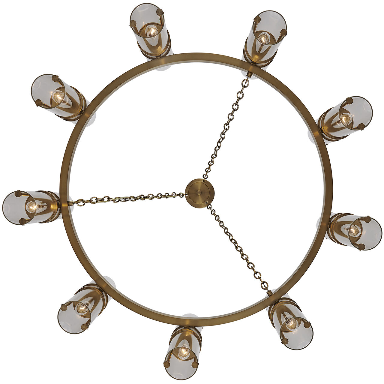 Duet 18 Light 36 inch Vintage Brass Pendant Ceiling Light