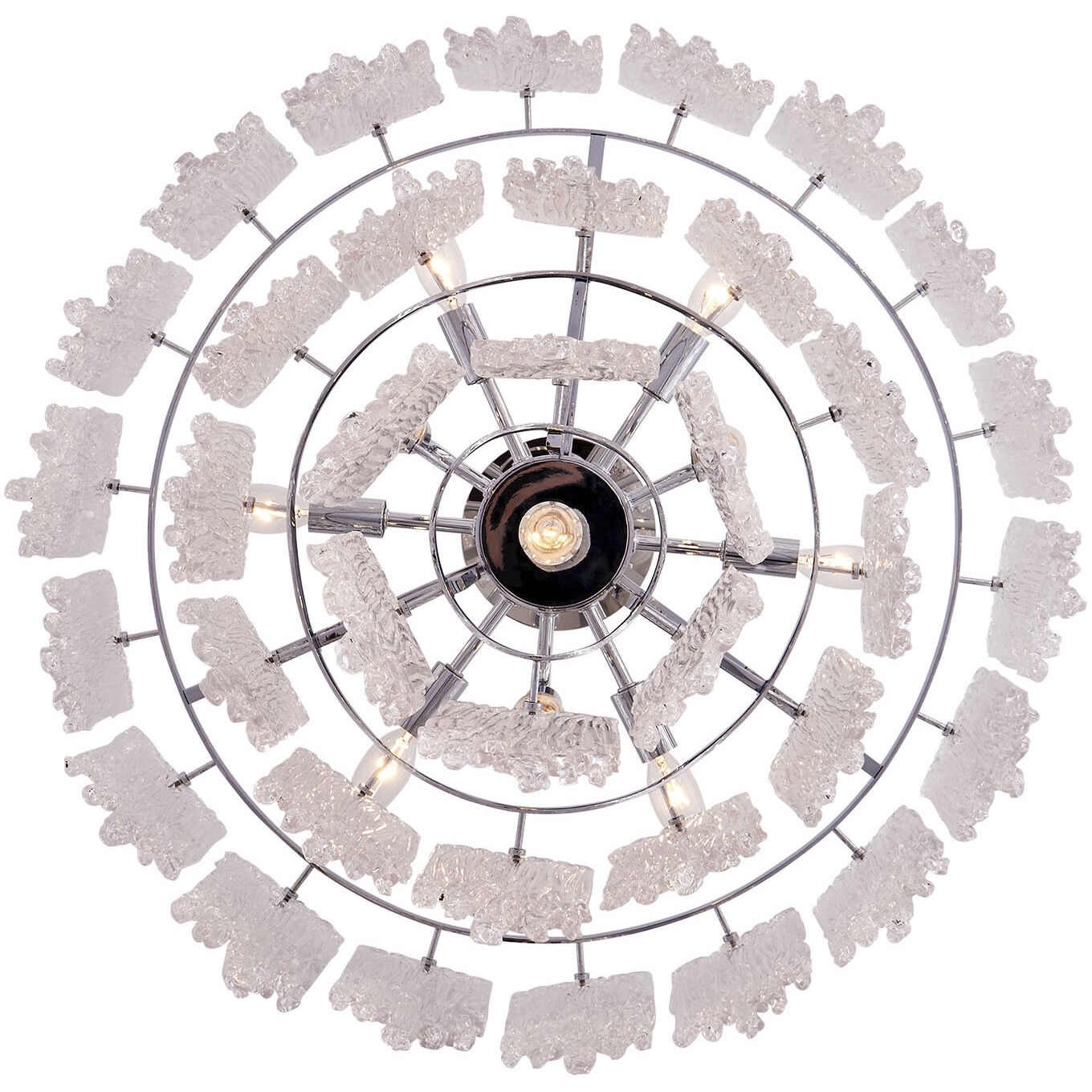 Gisel 10 Light 24 inch Polished Chrome Pendant Ceiling Light