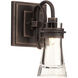 Dover LED 6 inch Antique Copper Bath Vanity Wall Light