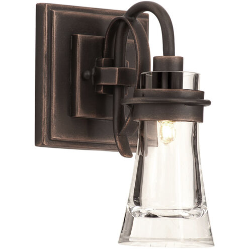 Dover LED 6 inch Antique Copper Bath Vanity Wall Light