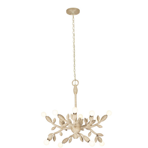 Branche 12 Light 26.5 inch Warm Ivory Chandelier Ceiling Light