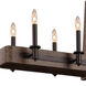 Duluth Island Linear Ceiling Light in Satin Bronze