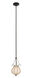 Mardi Gras 1 Light 8 inch Black Mini Pendant Ceiling Light in (1434) FALL CLEARANCE