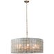 Roxy 8 Light 33 inch Oxidized Gold Leaf Pendant Ceiling Light