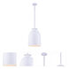 Gabardine 1 Light 12 inch Matte White Mini Pendant Ceiling Light