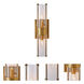 Duet 2 Light 4 inch Vintage Brass Wall Sconce Wall Light