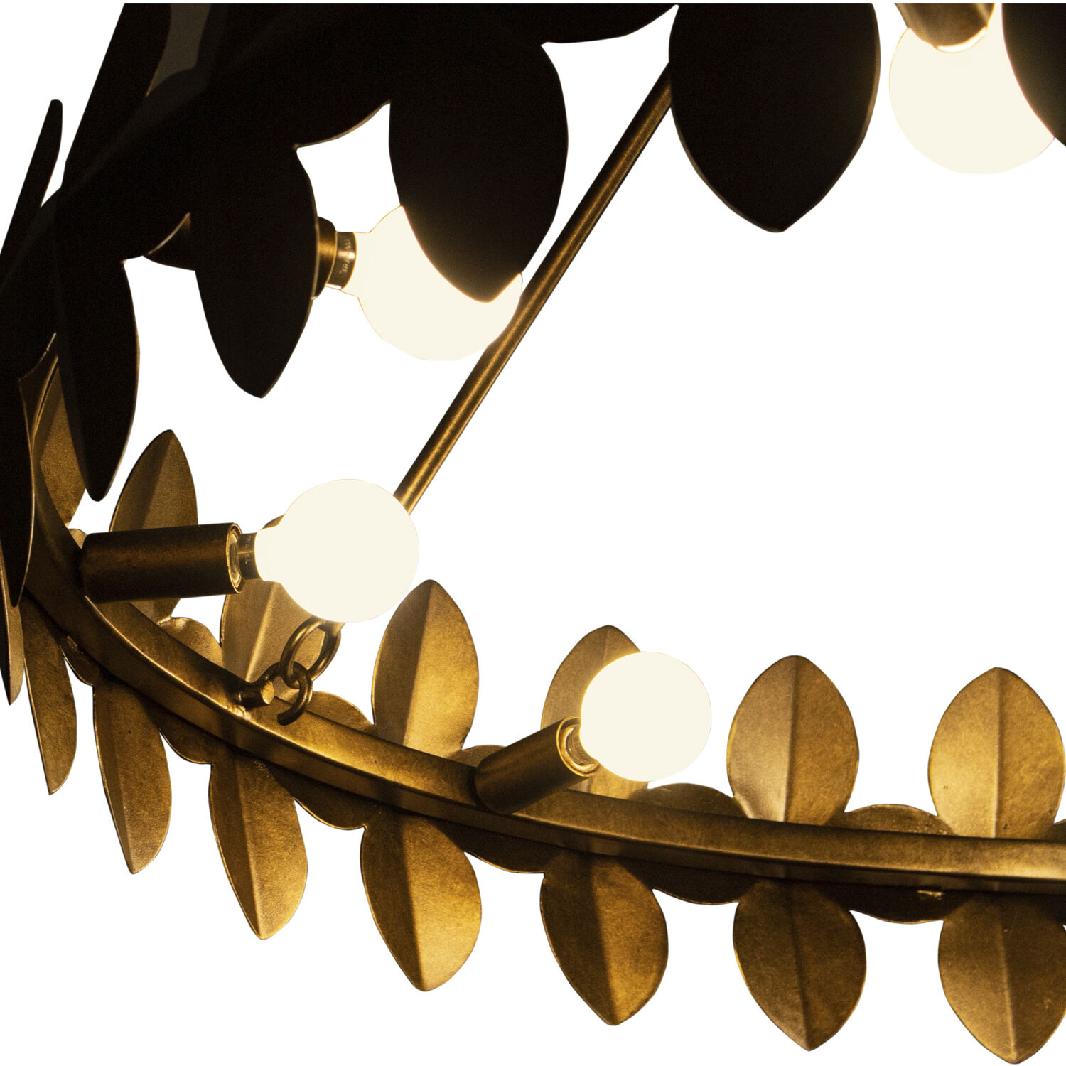 Vittoria 9 Light 34 inch Pearlized Antique Brass Chandelier Ceiling Light