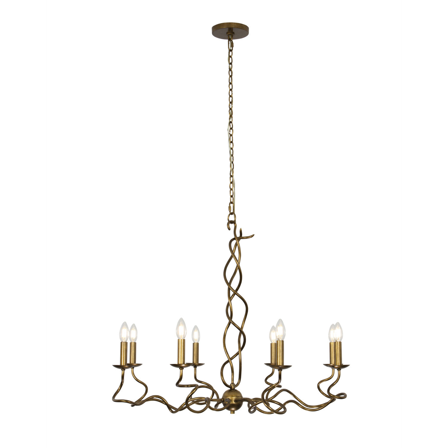 Rizo 8 Light 36 inch Oil Rubbed Bronze Chandelier Ceiling Light