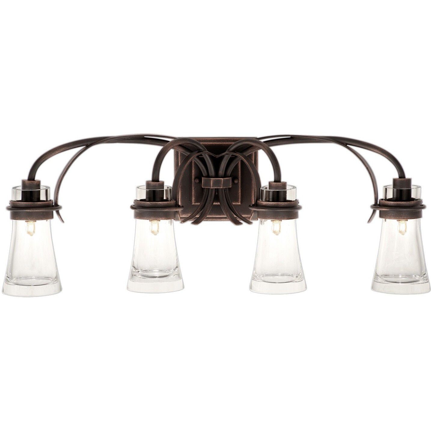 Dover LED 30 inch Antique Copper Bath Vanity Light Wall Light
