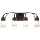 Dover LED 30 inch Antique Copper Bath Vanity Light Wall Light