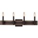 Duluth 4 Light 26 inch Satin Bronze Bath Vanity Light Wall Light