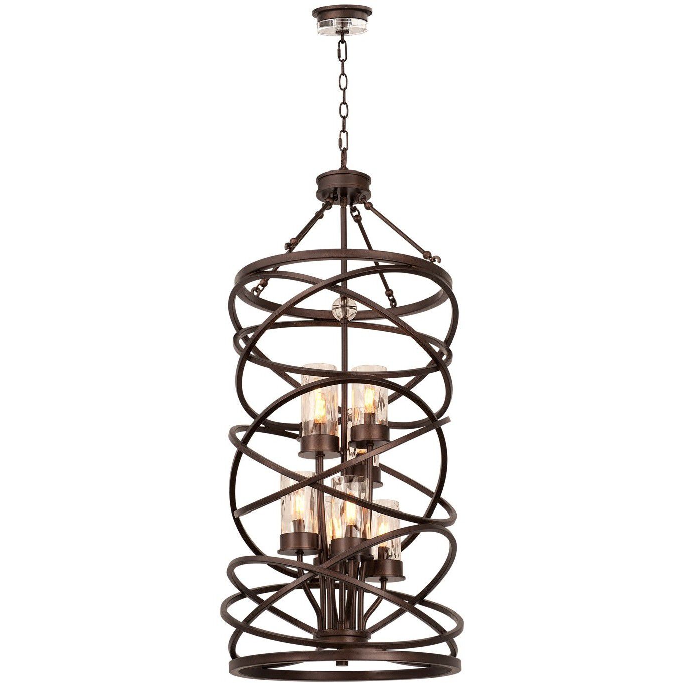 Eternity 8 Light 20 inch Etruscan Bronze Foyer Ceiling Light
