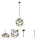 Neptune LED 20 inch Bronze Gold Pendant Ceiling Light