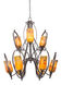 Kalco Lighting Mateo 9 Light Chandelier in Heirloom Bronze 7241HB