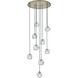 Pallina 9 Light 32 inch Winter Brass Chandelier Ceiling Light