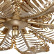 Fern 14 Light 36 inch Modern Gold Chandelier Ceiling Light