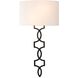 Chateau Wall Sconce Wall Light in Hierloom Bronze, Off White