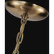 Adorn 40 Light 35.75 inch Vintage Brass Chandelier Ceiling Light