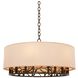 Hudson 6 Light 24 inch Bronze Gold Pendant Ceiling Light