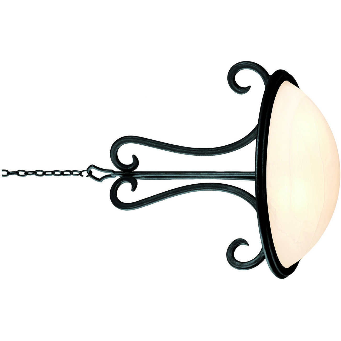 Santa Barbara 3 Light 26 inch Tortoise Shell Pendant Ceiling Light in Alabaster