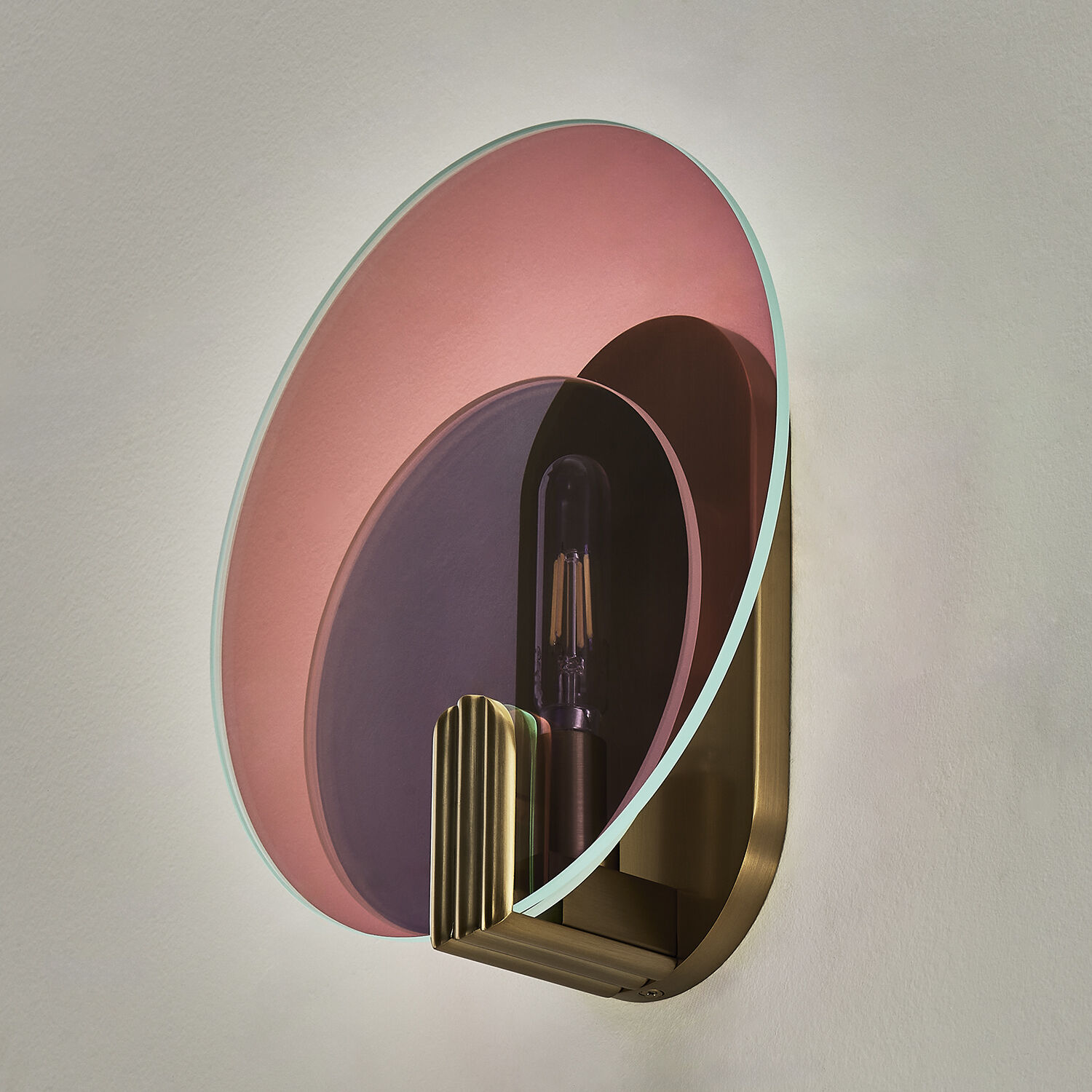 Optics 1 Light 11 inch Winter Brass ADA Wall Sconce Wall Light