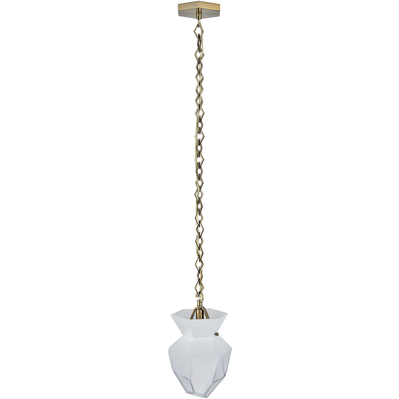 Bolsa 1 Light 8 inch Winter Brass Pendant Ceiling Light