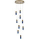 Kiriko LED 24 inch Winter Brass Chandelier Ceiling Light