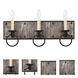 Laramie 3 Light 19 inch Black Iron Bath Vanity Light Wall Light