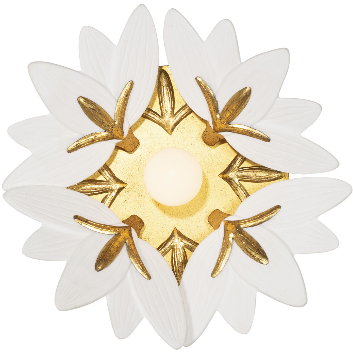 Bloom Wall Sconce Wall Light in Oxidized Gold Leaf