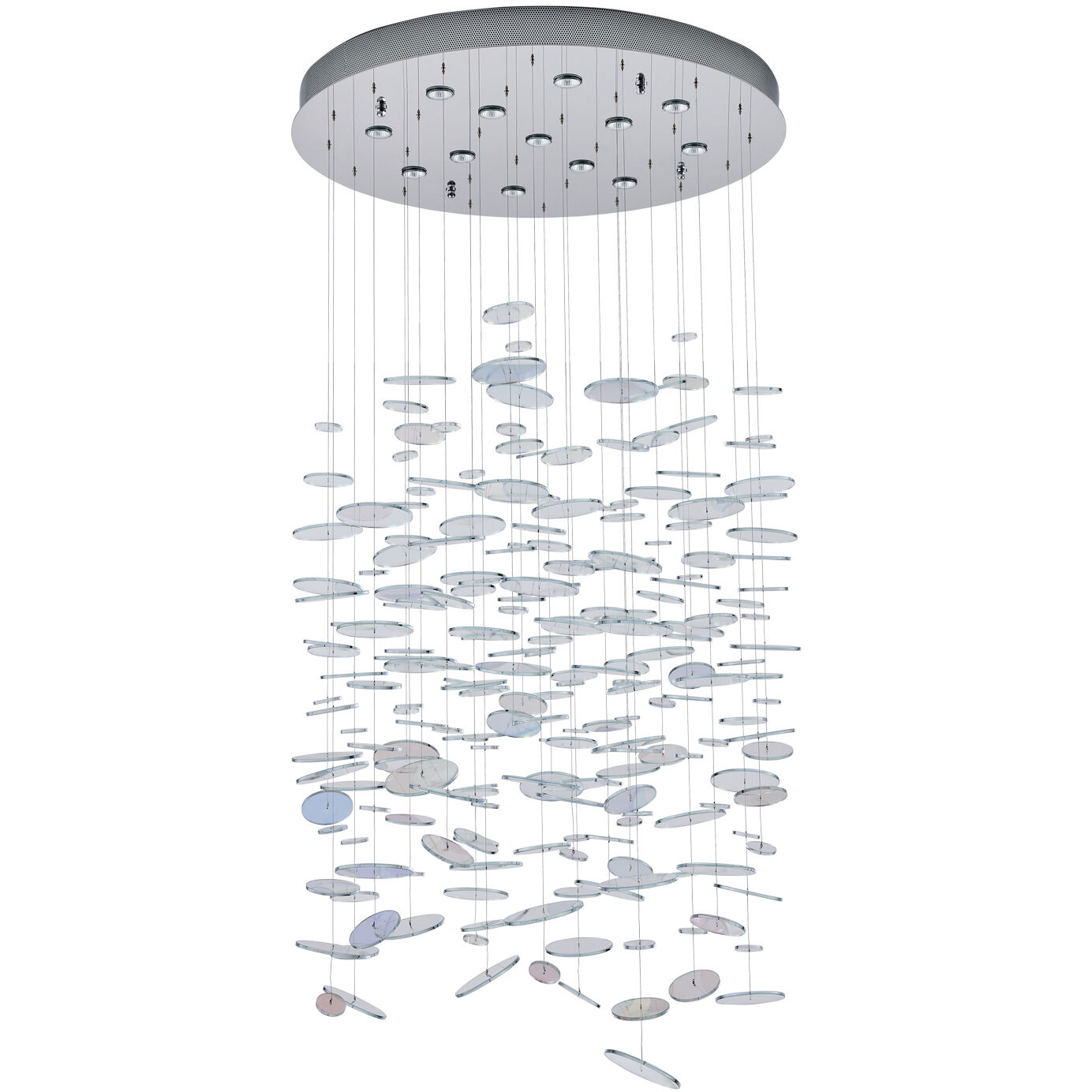 Spettro 13 Light 36 inch Polished Chrome Chandelier Ceiling Light