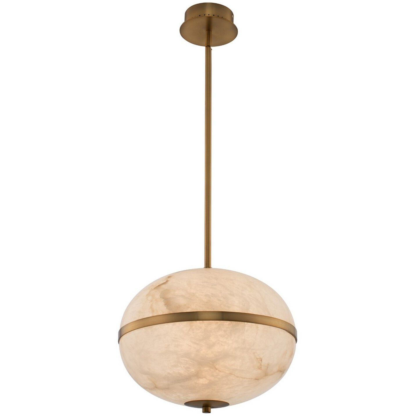 Canterbury LED 16 inch Winter Brass Pendant Chandelier Ceiling Light in Natural