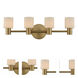 Harlowe LED 26 inch Winter Brass Bath Vanity Light Wall Light