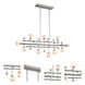 Mercer Island Linear Ceiling Light in Polished Nickel