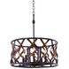 Soho 5 Light 20 inch Milk Chocolate Pendant Ceiling Light