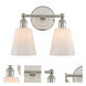 Greenwich 2 Light 13 inch Polished Nickel Bath Vanity Light Wall Light